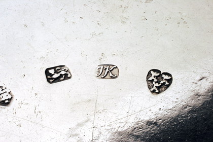 George II Provincial silver Waiter - John Kirkup, Newcastle